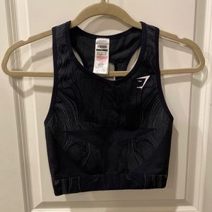 Gymshark Mercury Seamless Crop Tank - Black